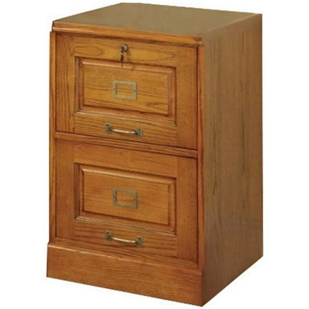 Bowery Hill 2 Drawer Lateral File Cabinet In Warm Honey Walmart