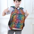 thumbnail image 6 of FORMRS Unisex School Backpack 17" Student Travel Bag with Laptop Compartment, Colorful Dragon Scales Pattern, 6 of 7