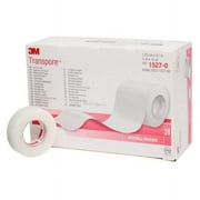 3M Transpore Surgical Tape, Water Resistant, .5 Inch x 10 Yards, Transparent, 240 Count