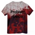thumbnail image 4 of 2DXuixsh Chemises Filles Enfants Filles T-Shirt Imprimé Rétro Manches Courtes Col Rond Décontracté Ample Basique Hauts Tenues Automne Rose Taille 110, 4 of 4