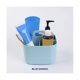thumbnail image 5 of Organizador multiusos Yashi bolsa de plástico Apilable con asa para limpieza y manualidades color azul, 5 of 5
