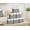 Cloud White and Cattail Gray, variant on SONGMICS Storage Cubes, Set of 6 Foldable Fabric Storage Boxes, Cube Organizer Boxes with Handles, Odorless, Cloud White and Cattail Gray