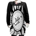 thumbnail image 1 of Hello World Kids Apron, Typography Placed in the Center of a Flower Monochrome Hand Drawing, Boys Girls Apron Bib with Adjustable Ties for Cooking Baking Painting, Charcoal Grey White, by Ambesonne, 1 of 2