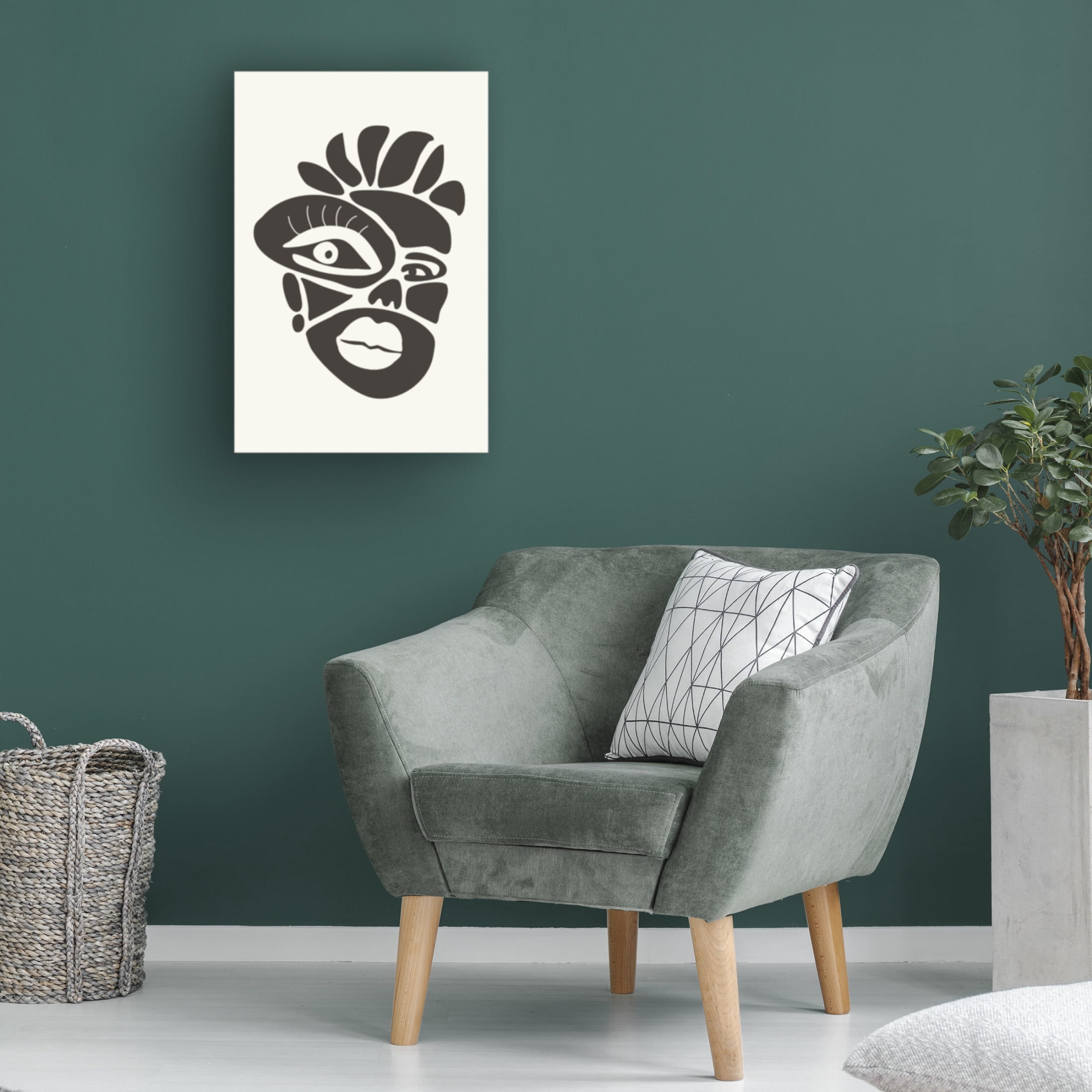 Trademark Fine Art jay stanley Abstract Faces Series 1 Canvas Wall Art