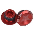 thumbnail image 3 of 1 Par Tapones Tapas de Aleación de Aluminio MTB Manillar Barra Final rojo shamjiam Tapones de manillar de bicicleta, 3 of 8