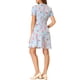 thumbnail image 3 of Vestidos vintage de flores con cuello Peter Pan de INSPIRE CHIC para mujer, azul S, 3 of 5