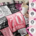 thumbnail image 5 of 70th Birthday Gifts for Women, 70th Birthday Decorations for Women, Gifts for A 70th Birthday, Happy 70th Birthday Gifts for 70 Year Old Woman, 1954 Birthday Gifts for Women Blanket 60\u201dX50\u201d, 5 of 6