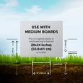 thumbnail image 3 of 7Penn H Frame Yard Sign Stakes Metal Sign Holder H Stakes for Yard Signs 10x20 Inch Metal Yard Sign Stakes 50 Pack, 3 of 12