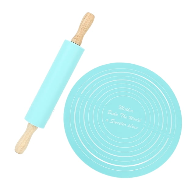 Rodillo para repostería alfombrilla para hornear rodillo grande de silicona almohadilla para amasar herramienta para hornear para repostería de cocina pan Pizza gofres ANGGREK Otros