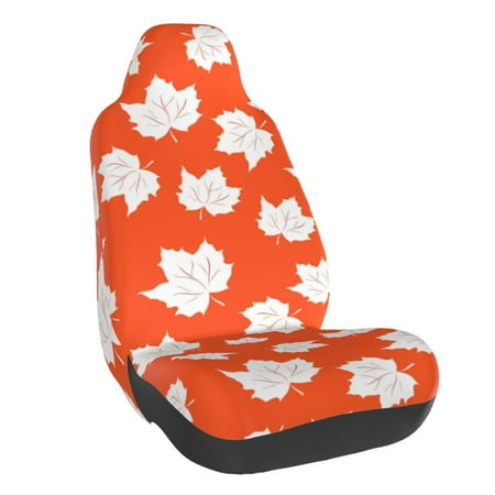 Coaee Bright Autumn Leaves Charm for Front Car Seat Covers Automotive Seat Covers for Most Cars SUVs and Trucks