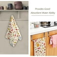 thumbnail image 3 of Fall Cute Cat Hand Towels 2 PCS, Autumn Leaves Berry Kitchen Towel Ultra Soft and Highly Absorbent,Decorative Fingertip Face Towel for Bathroom Hotel, 28.3"x14.4", 3 of 6