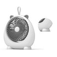 thumbnail image 4 of Ventilador de escritorio con orejas de gato para estudiantes, ventilador de mesa portátil silencioso de gran volumen de aire ajustable de dos niveles para exteriores, 4 of 5