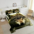 thumbnail image 4 of Erosebridal Afro Safari Wolf Bedding Sets Twin with Comforter, Wild Animal Duvet Insert, Reversible 2pcs, 4 of 7