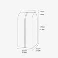 thumbnail image 3 of Hanging Garment Bag Clear Window Wardrobe Closet Clothes Storage Pouch for Case Organizer Coat Suit Dust Cover Protector, 3 of 4