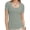 Sage green, variant on Women's Square Neck Ribbed Knit T-Shirt, Short Sleeve Slim Fit Casual Top