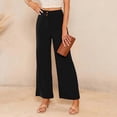 thumbnail image 6 of TRUBKH Corduroy Pants Women Wide Leg Sweat Pants Dressy Pants for Women Jogger Pants for Women Trendy Concert Pants for Women Cargo Sweatpants Black L, 6 of 6