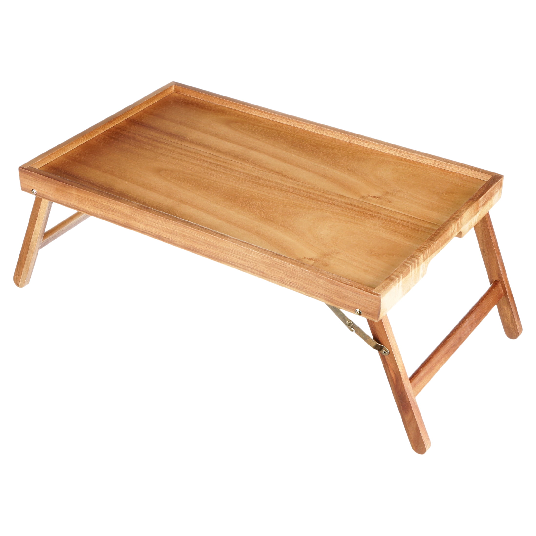 VaeFae Acacia Bed Table Tray, Wooden Breakfast Tray with Folding Legs, Bed  Tray for Eating and Laptop, Eating Trays for Bedroom