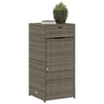 thumbnail image 2 of vidaXL Garden Storage Cabinet Grey 55x55x111 cm Poly Rattan, 2 of 5