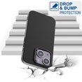 thumbnail image 4 of Phone Case Compatible with iPhone 13 & iPhone 14, Black Case Anti-Fingerprint Protective Bumper Matte Cover for 6.1 Inch, 4 of 12