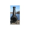 Outdoor Chimenea Fireplace - Grape in Charcoal Finish (Without Gas)