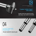 thumbnail image 4 of GHSDFBB 1-1/4 Inch Forstner Drill Bit, Carbide Tipped Forstner Bit for Hard Wood, Wood Drilling Hole Saw Set Woodworking Hinge Cutter Tool Kits for Wood Plastic Plywood, 4 of 7
