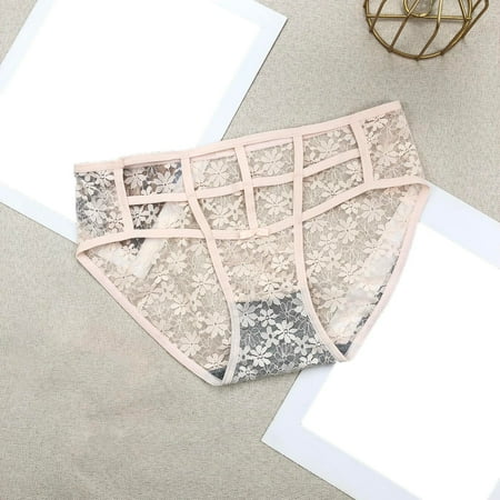 

FZM Women Lace Underwear Sexy Breathable Hipster Panties Stretch Seamless Bikini Briefs