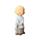 thumbnail image 2 of Mesa de té decorativa Monk Home, ideal para el salón o la sala de estar. Diseño zen pequeño, plegable, con base de madera y estructura de dos niveles. Perfecta para relajarse en el, 2 of 8