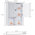 thumbnail image 5 of HAIOOU Bathroom Wall Cabinet with Motion Sensor LED Light, Over Toilet Storage Cabinet with Buffering Hinges and Adjustable Shelf (White), 5 of 10
