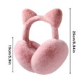 thumbnail image 2 of MezoJaoie Ear Muffs Cute Folding Warm Winter Women Running Cat Ear Warmers for Kids Girls Cold Weather Outdoor Snow Sports Running Cycling Commuting, 2 of 8