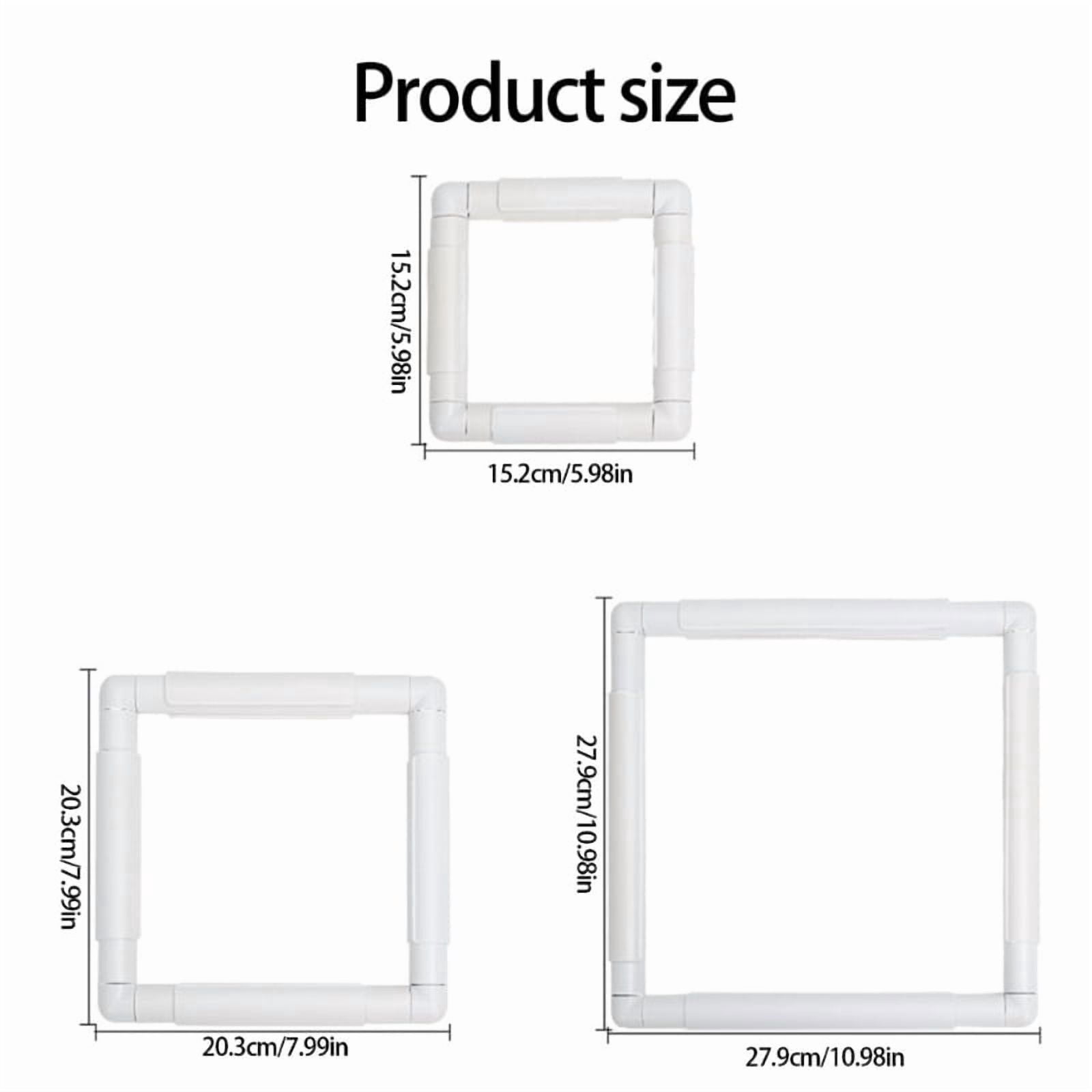 Pack of 3 Embroidery Frame for Crosses Stitching and Punch Needle Crafting