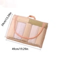 thumbnail image 2 of Leodye 1PCS Transparent Mesh Clothing Storage Bag Portable Dustproof Organizer for Travel Luggage & Household Garment Classification -19.29 × 13.39 in, 2 of 5