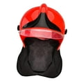 thumbnail image 3 of Casco de bombero para niños, accesorio para disfraz, suministros para fiestas, fiesta de bomberos Rojo, 3 of 9