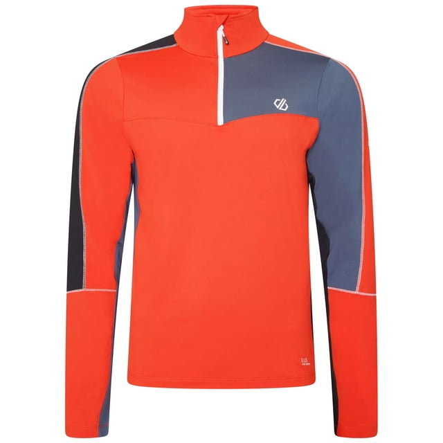 Dare 2B - Camiseta Interior Deportiva Dignify II para Hombre (Infrarrojo, Gris Orión)