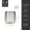 thumbnail image 4 of Viski Aurora Tumblers for Wine, Cocktails, Iced Coffee, 9oz Set of 2, Smoke, 4 of 6