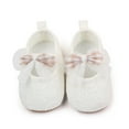 thumbnail image 2 of Baby Girls Princess Shoes, Soft Bow Flower Non-slip Toddler Shoes, 2 of 6