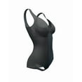 thumbnail image 6 of Leonisa Sheer Stripe Detail Sculpting Bodysuit - Tummy Control Shapewear for Women Black, 6 of 6