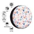 thumbnail image 4 of Susaid Scandinavian Alphabet Print Tire Covers,Waterproof Anti-UV Snow Sun Rain Tire Covers for RV,Truck, SUV, Trailer, Camper-15 inch, 4 of 6