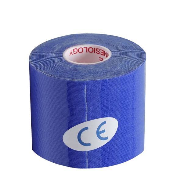 Thinsony Bande Musculaire Élastique Sport Bandage Musculaire Gym Mise en Forme Récupération Sangle pour Articulations, Bleu Foncé, 7,5 cm x 5 m