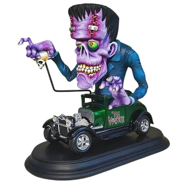Wosthever Estatua de monstruo de resina, figuritas de monstruo de simulación de monstruo de boca grande aterrador para decoración de Halloween Kits de decoración para fiestas No.2