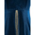 thumbnail image 6 of Sxiwei Women's Asymmetric Long Velvet Blazers Coat Halloween Costume Lapel Blazer Blue XXL, 6 of 7