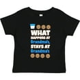 thumbnail image 3 of Inktastic What Happens at Grandma's Boys or Girls Toddler T-Shirt, 3 of 5