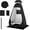 Black, variant on Shower Tent Pop-Up Privacy Tent Camping Portable Toilet Tent Outdoor Camp Bathroom Changing Dressing Room Instant Privacy Shelters for Hiking Beach Picnic Fishing Potty, Extra-Tall, UPF 50+