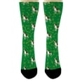 thumbnail image 4 of ThisWear Dog Gifts Beagle Socks for Men Women Dog Themed Socks Dog Accessories 1-Pair Green Crew Socks, 4 of 5