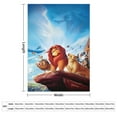 thumbnail image 3 of The Lion King Blanket, Soft Cozy Fluffy Plush Throw Blanket for Boys Girls Young Adults, Warm Flannel Blanket for Living Room Bedroom Couch Bed 30"x40", 3 of 8