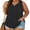 *Black, variant on ClodeEU Women's Plus Size Polka Dot V Neck Sleeveless Tank Top,Loose Fit Casual Summer Top Army Green,Women's Plus L