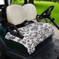 thumbnail image 2 of Golf Cart Seat Covers for 2 Seater,Spring Flowers Microfiber Cart Seat Towel Blanket,Farmhouse Dark Blue Pastoral Floral Leaf Absorbent NonSlip Bench Seats Protector for Golf Course 51"x31", 2 of 9