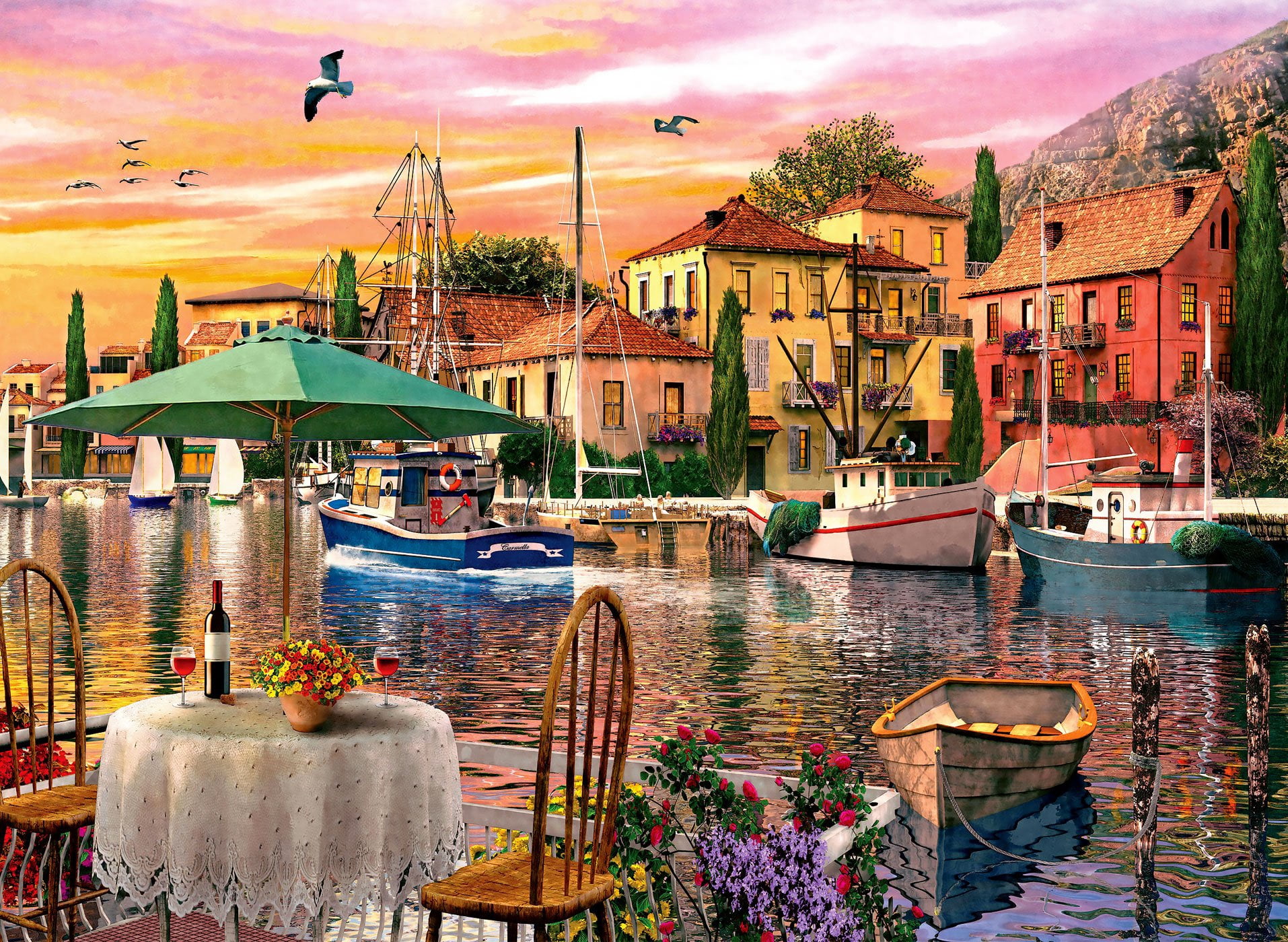 Anatolian Sunset Harbor Jigsaw Puzzle (3000 Piece)
