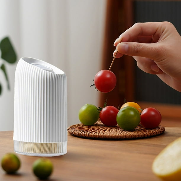 Portable Toothpick Container With Sliding Cover Mechanism For Easy Use Compact And Hygienic Storage Made Of Strong Plastic For Everyday Use