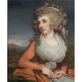 thumbnail image 3 of Mather Brown 15x18 Black Modern Framed Museum Art Print Titled - A Portrait of Mrs Mary Livius, 3 of 5