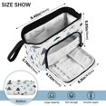 thumbnail image 3 of Nylon Fish Mouth Pencil Case with Large Capacity Zipper Pencil Pouch Light Blue Cute Forest Pencil Bag Organizers, 3 of 7